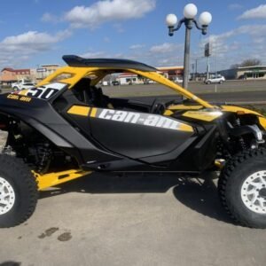 2024 Can-Am® Maverick R X RS with Smart-Shox Carbon Black & Neo Yellow